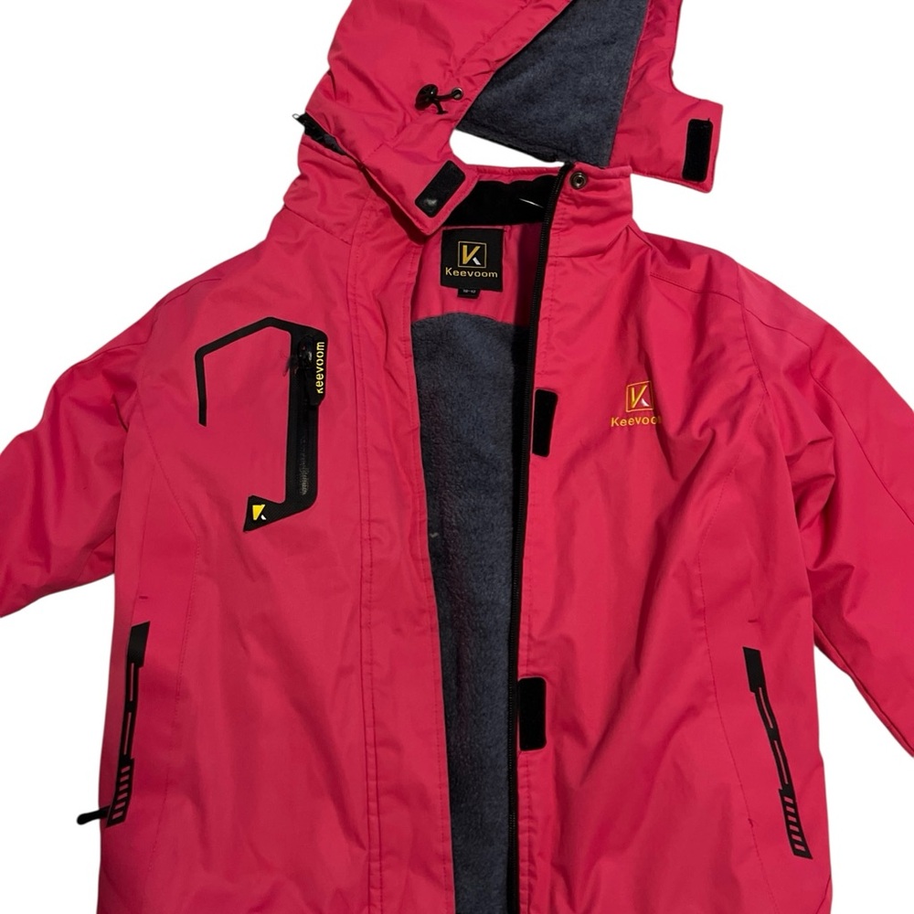 Keevoom Pink Hooded Insulated Winter Jacket Coat Size 10–12 Lightly Worn **Read